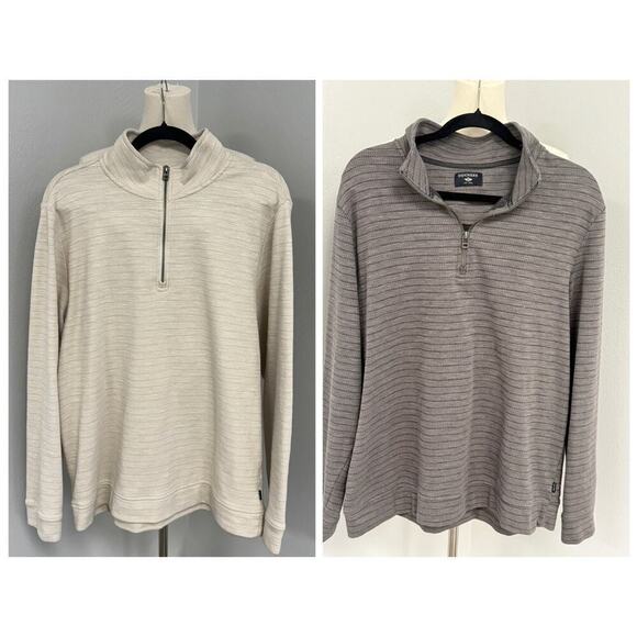 Dockers Other - Lot Of 2 Dockers Pullovers Grey And Cream Men’s Size Large Levi Strauss &Co